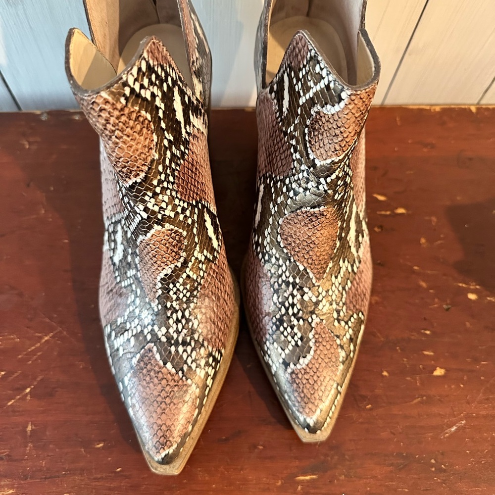 Vince Camuto Gigietta Snakeskin Ankle Boots